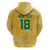 Custom Guyana Football Zip Hoodie One Team One Game Yellow Version - Wonder Print Shop