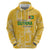 Custom Guyana Football Zip Hoodie One Team One Game Yellow Version - Wonder Print Shop