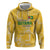 Custom Guyana Football Zip Hoodie One Team One Game Yellow Version - Wonder Print Shop