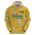 Custom Guyana Football Zip Hoodie One Team One Game Yellow Version - Wonder Print Shop