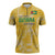 Custom Guyana Football Zipper Polo Shirt One Team One Game Yellow Version - Wonder Print Shop