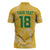 Custom Guyana Football Zipper Polo Shirt One Team One Game Yellow Version - Wonder Print Shop