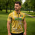 Custom Guyana Football Zipper Polo Shirt One Team One Game Yellow Version - Wonder Print Shop
