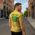 Custom Guyana Football Zipper Polo Shirt One Team One Game Yellow Version - Wonder Print Shop
