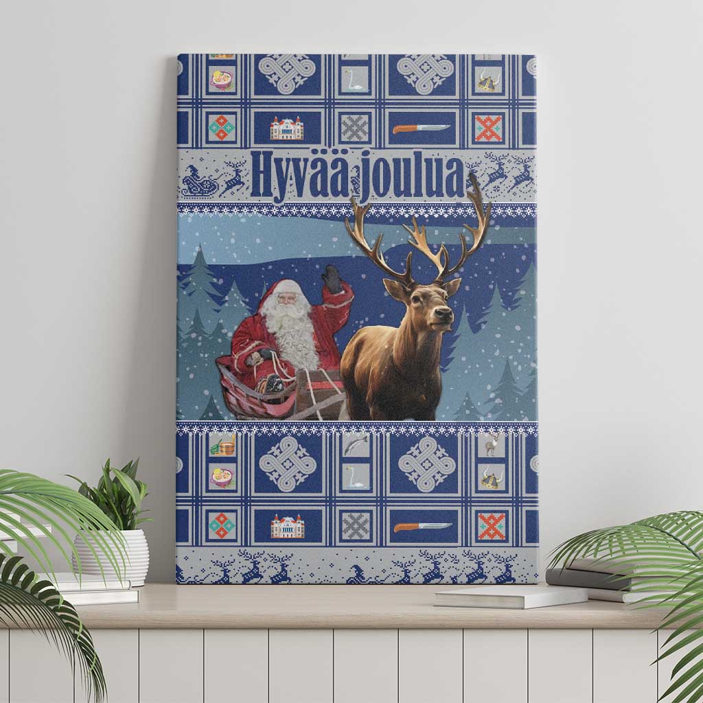 Finland Joulupukki Christmas Canvas Wall Art Mythology Hannunvaakuna - Wonder Print Shop
