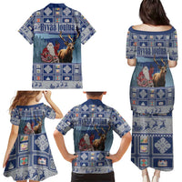 Finland Joulupukki Christmas Family Matching Puletasi and Hawaiian Shirt Mythology Hannunvaakuna - Wonder Print Shop