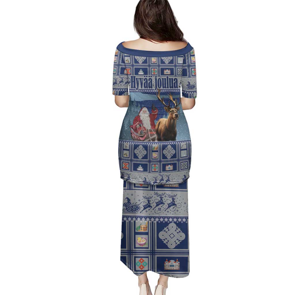 Finland Joulupukki Christmas Family Matching Puletasi and Hawaiian Shirt Mythology Hannunvaakuna - Wonder Print Shop