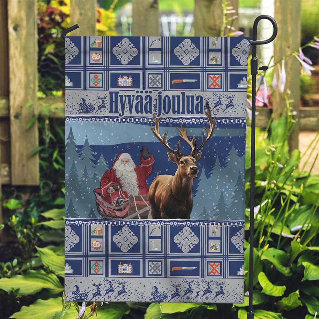 Finland Joulupukki Christmas Garden Flag Mythology Hannunvaakuna - Wonder Print Shop