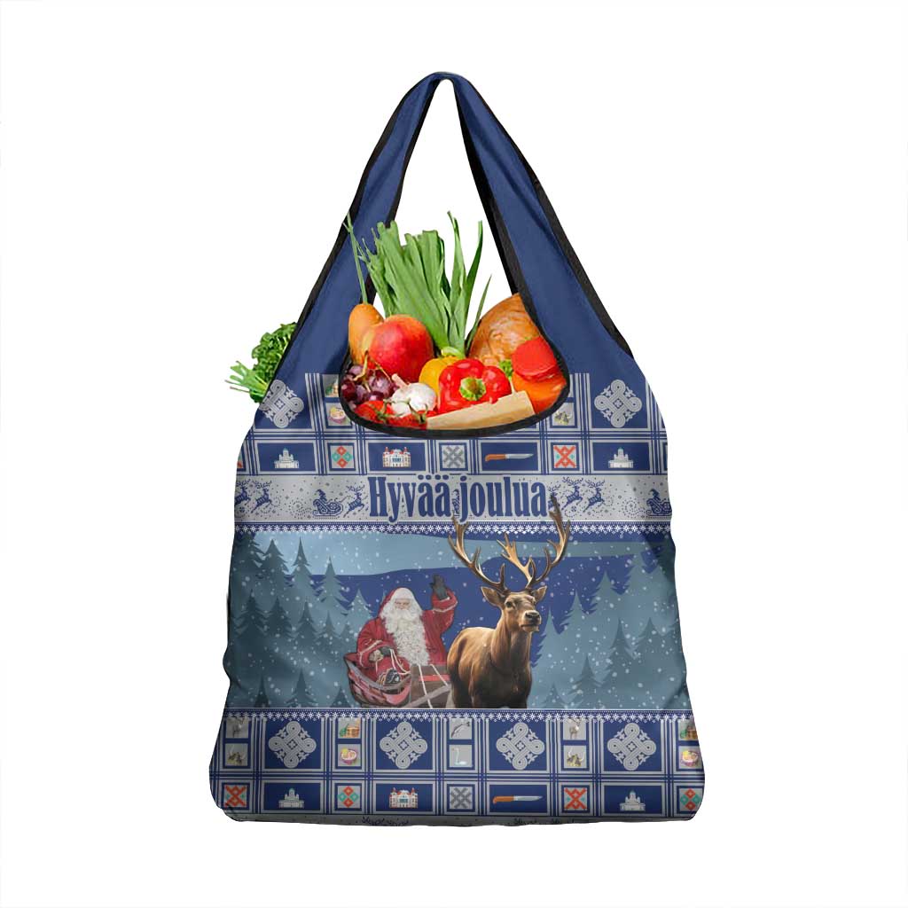 Finland Joulupukki Christmas Grocery Bag Mythology Hannunvaakuna