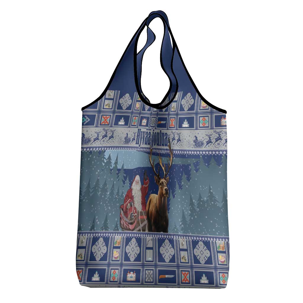 Finland Joulupukki Christmas Grocery Bag Mythology Hannunvaakuna