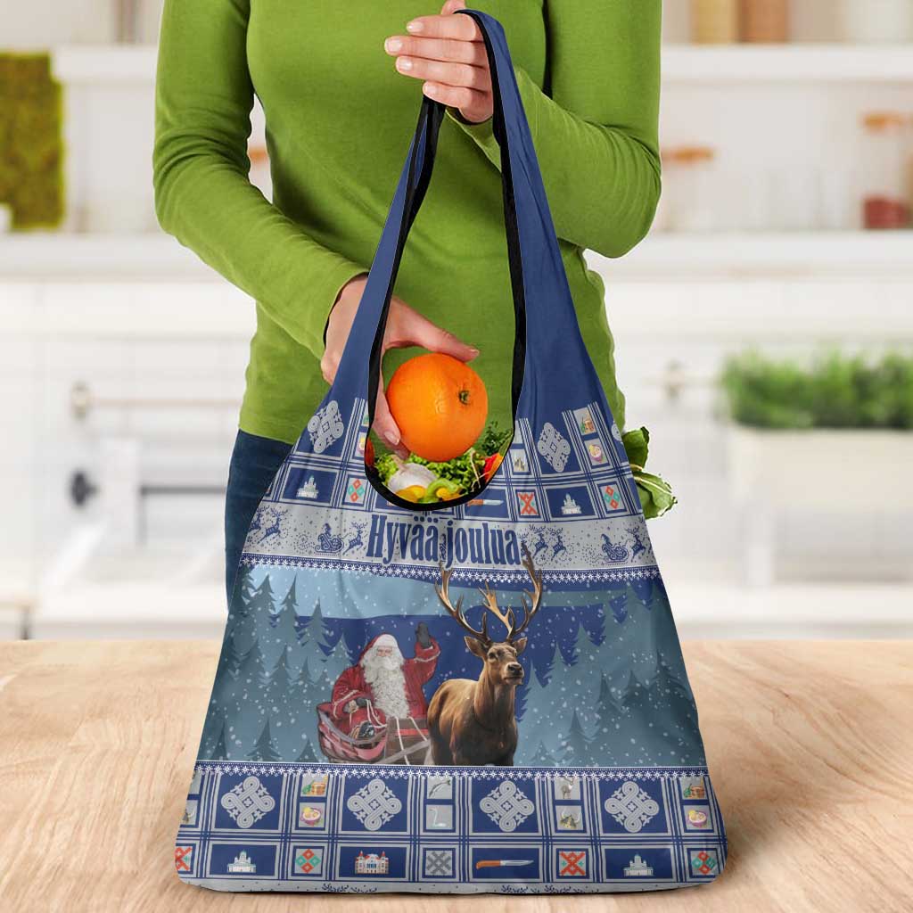 Finland Joulupukki Christmas Grocery Bag Mythology Hannunvaakuna