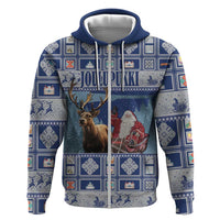 Finland Joulupukki Christmas Hoodie Mythology Hannunvaakuna - Wonder Print Shop