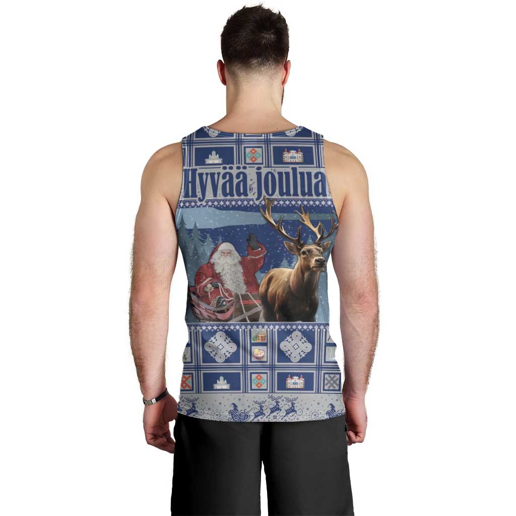Finland Joulupukki Christmas Men Tank Top Mythology Hannunvaakuna - Wonder Print Shop