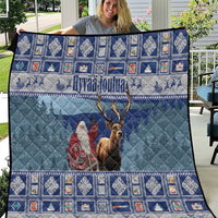 Finland Joulupukki Christmas Quilt Mythology Hannunvaakuna - Wonder Print Shop