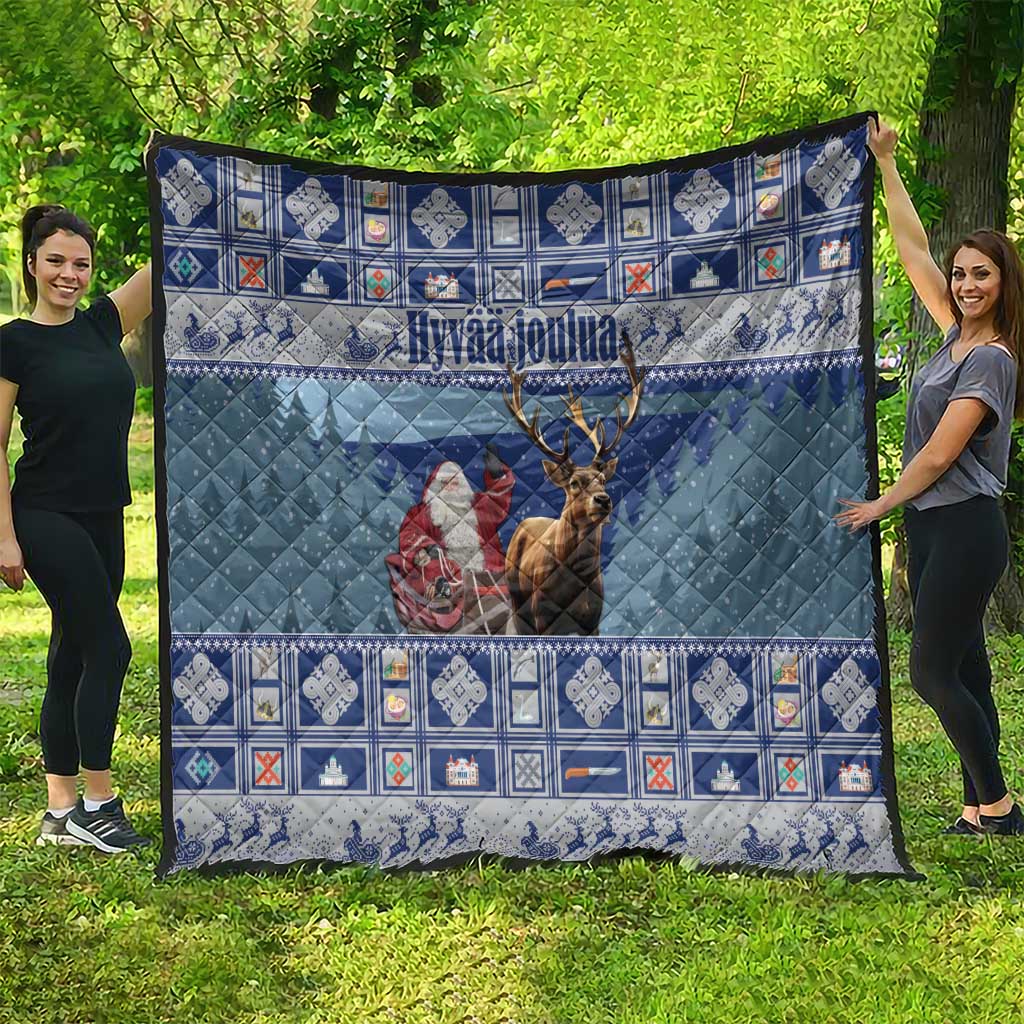 Finland Joulupukki Christmas Quilt Mythology Hannunvaakuna - Wonder Print Shop