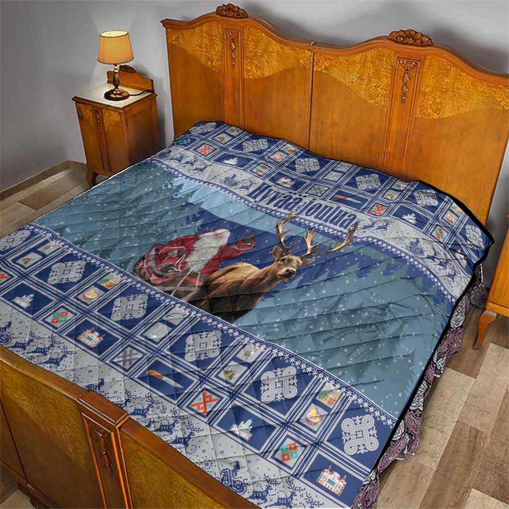 Finland Joulupukki Christmas Quilt Mythology Hannunvaakuna - Wonder Print Shop