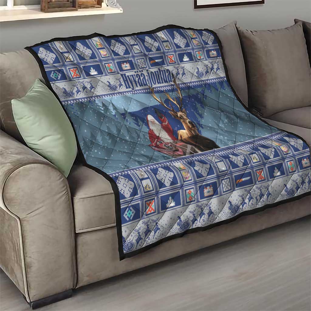 Finland Joulupukki Christmas Quilt Mythology Hannunvaakuna - Wonder Print Shop