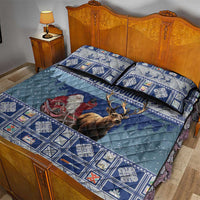 Finland Joulupukki Christmas Quilt Bed Set Mythology Hannunvaakuna - Wonder Print Shop