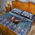 Finland Joulupukki Christmas Quilt Bed Set Mythology Hannunvaakuna - Wonder Print Shop