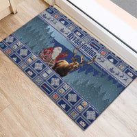 Finland Joulupukki Christmas Rubber Doormat Mythology Hannunvaakuna - Wonder Print Shop