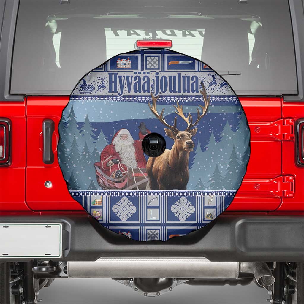 Finland Joulupukki Christmas Spare Tire Cover Mythology Hannunvaakuna - Wonder Print Shop
