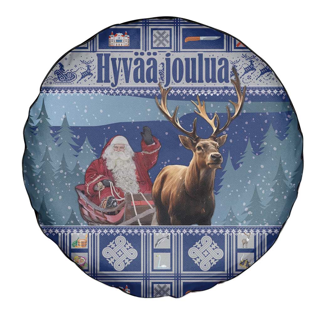 Finland Joulupukki Christmas Spare Tire Cover Mythology Hannunvaakuna - Wonder Print Shop