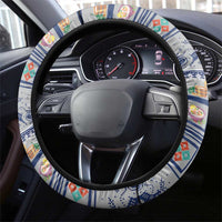 Finland Joulupukki Christmas Steering Wheel Cover Mythology Hannunvaakuna - Wonder Print Shop
