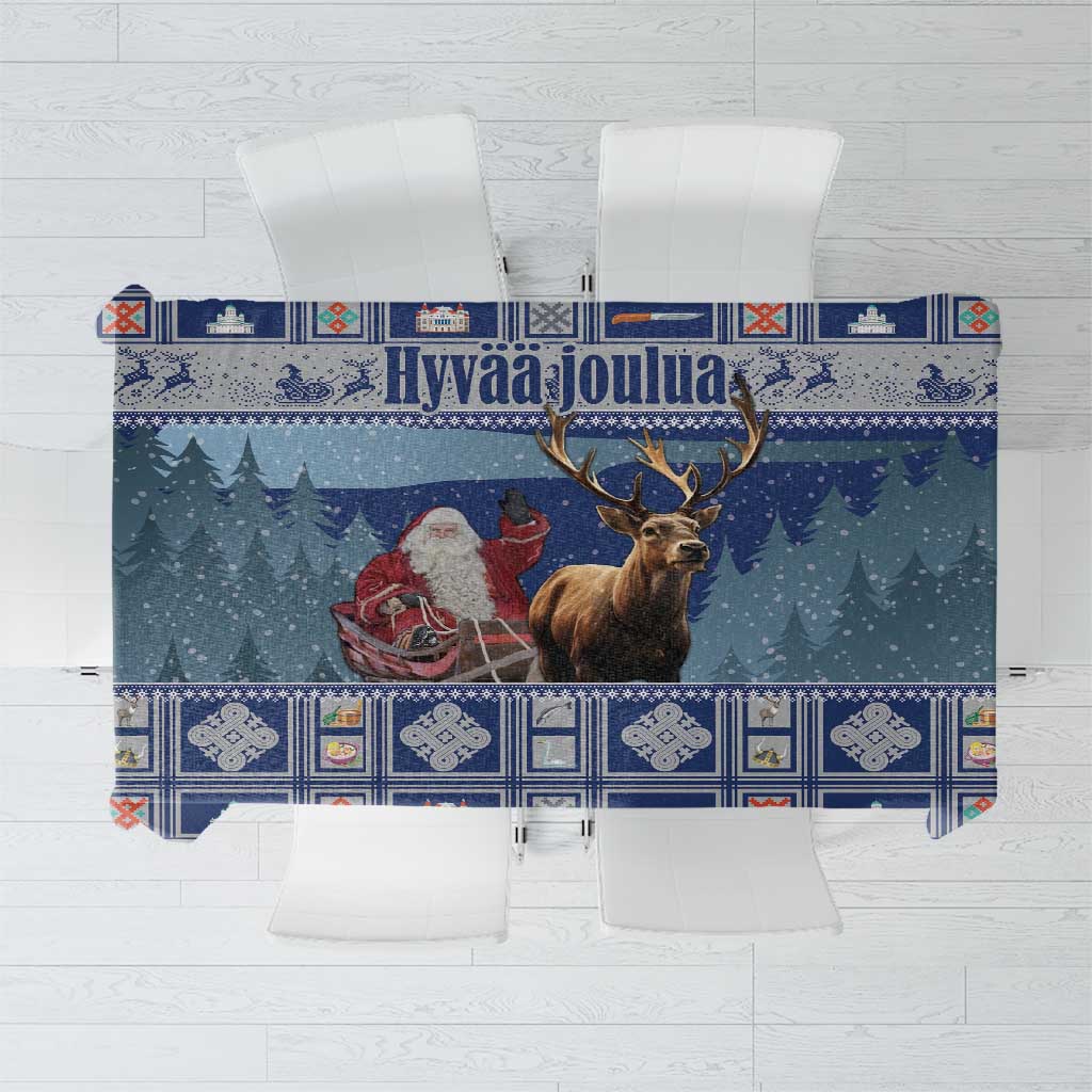 Finland Joulupukki Christmas Tablecloth Mythology Hannunvaakuna - Wonder Print Shop