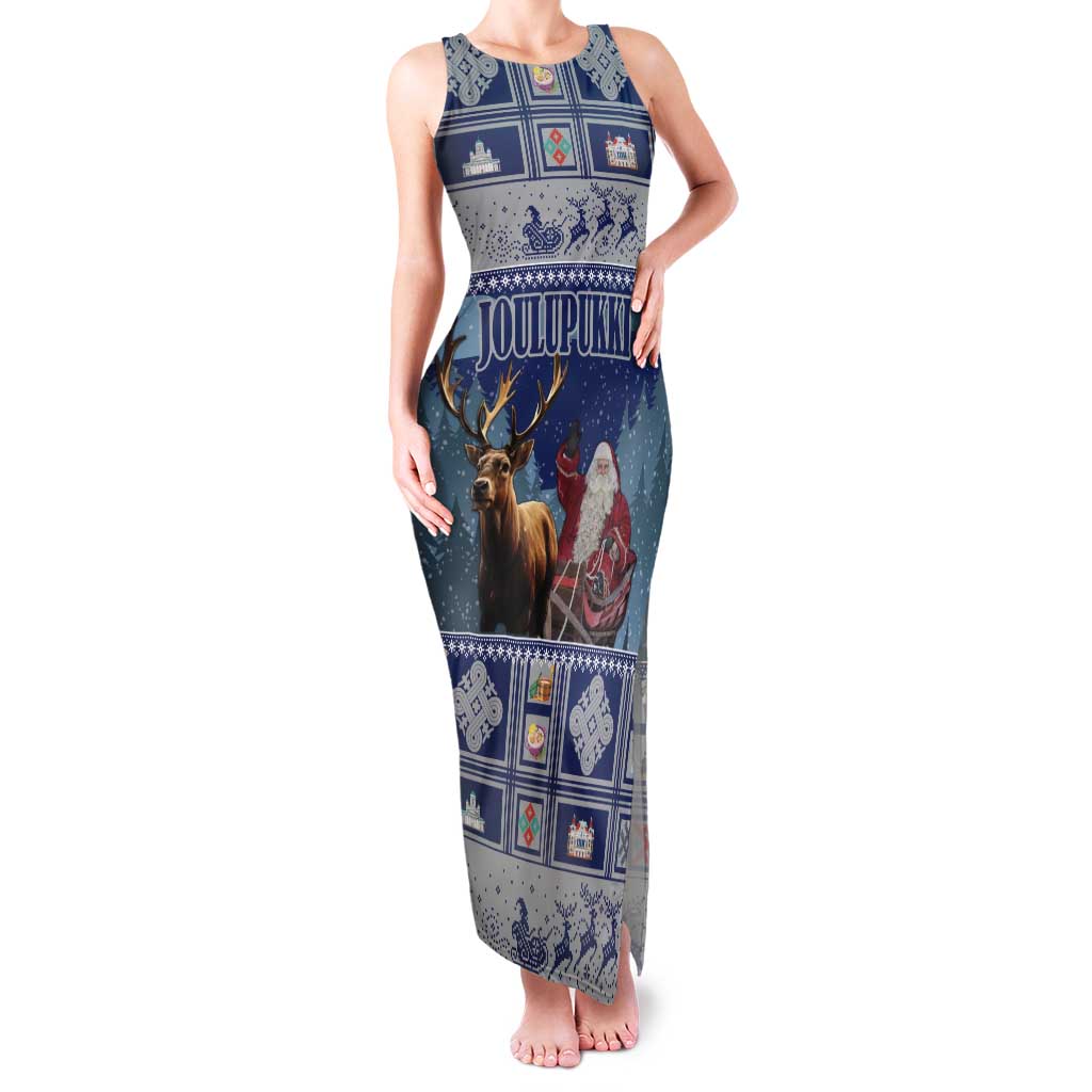 Finland Joulupukki Christmas Tank Maxi Dress Mythology Hannunvaakuna - Wonder Print Shop