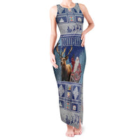 Finland Joulupukki Christmas Tank Maxi Dress Mythology Hannunvaakuna - Wonder Print Shop