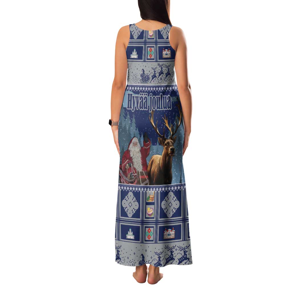 Finland Joulupukki Christmas Tank Maxi Dress Mythology Hannunvaakuna - Wonder Print Shop