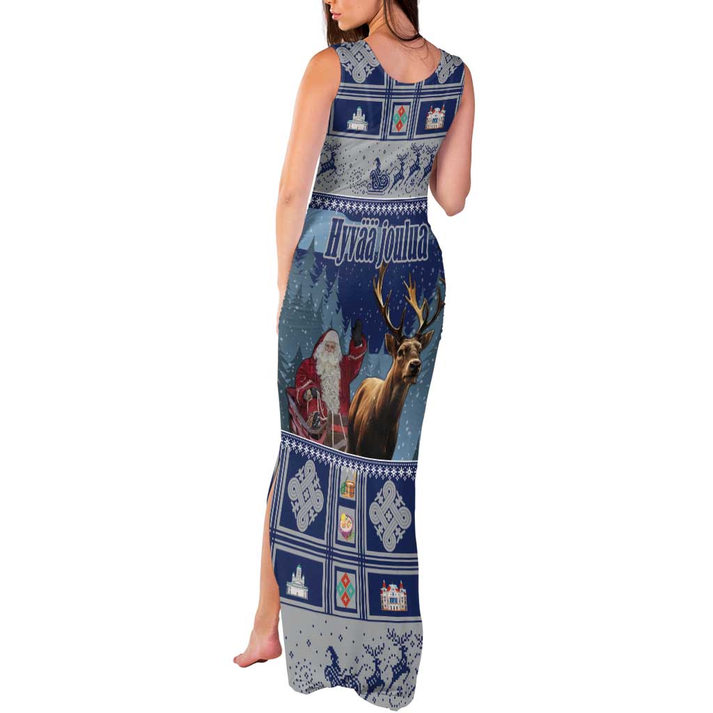 Finland Joulupukki Christmas Tank Maxi Dress Mythology Hannunvaakuna - Wonder Print Shop