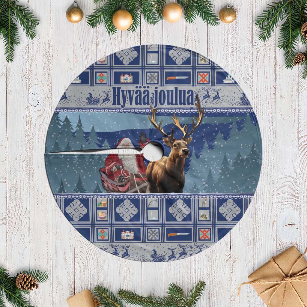 Finland Joulupukki Christmas Tree Skirt Mythology Hannunvaakuna - Wonder Print Shop