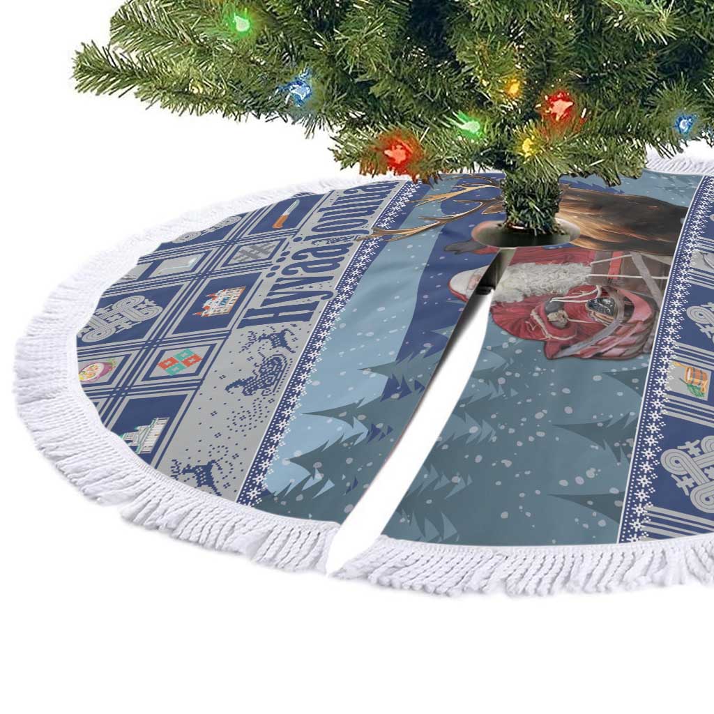 Finland Joulupukki Christmas Tree Skirt Mythology Hannunvaakuna - Wonder Print Shop