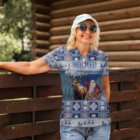 Finland Joulupukki Christmas Women Polo Shirt Mythology Hannunvaakuna - Wonder Print Shop