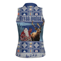 Finland Joulupukki Christmas Women Sleeveless Polo Shirt Mythology Hannunvaakuna - Wonder Print Shop