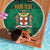 Personalized Jamaica Christmas Beach Blanket Coat Of Arms - Merri Crissmuss - Wonder Print Shop