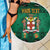 Personalized Jamaica Christmas Beach Blanket Coat Of Arms - Merri Crissmuss - Wonder Print Shop