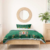 Personalized Jamaica Christmas Bedding Set Coat Of Arms - Merri Crissmuss - Wonder Print Shop