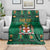 Personalized Jamaica Christmas Blanket Coat Of Arms - Merri Crissmuss