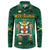 Personalized Jamaica Christmas Button Sweatshirt Coat Of Arms - Merri Crissmuss - Wonder Print Shop