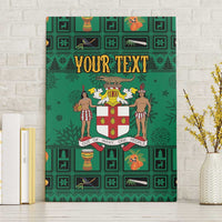 Personalized Jamaica Christmas Canvas Wall Art Coat Of Arms - Merri Crissmuss - Wonder Print Shop