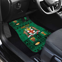 Personalized Jamaica Christmas Car Mats Coat Of Arms - Merri Crissmuss - Wonder Print Shop