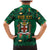 Personalized Jamaica Christmas Family Matching Mermaid Dress and Hawaiian Shirt Coat Of Arms - Merri Crissmuss - Wonder Print Shop