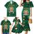 Personalized Jamaica Christmas Family Matching Mermaid Dress and Hawaiian Shirt Coat Of Arms - Merri Crissmuss - Wonder Print Shop