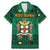 Personalized Jamaica Christmas Family Matching Mermaid Dress and Hawaiian Shirt Coat Of Arms - Merri Crissmuss - Wonder Print Shop