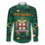 Personalized Jamaica Christmas Family Matching Off The Shoulder Long Sleeve Dress and Hawaiian Shirt Coat Of Arms - Merri Crissmuss - Wonder Print Shop