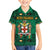 Personalized Jamaica Christmas Family Matching Short Sleeve Bodycon Dress and Hawaiian Shirt Coat Of Arms - Merri Crissmuss - Wonder Print Shop