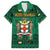 Personalized Jamaica Christmas Family Matching Tank Maxi Dress and Hawaiian Shirt Coat Of Arms - Merri Crissmuss - Wonder Print Shop