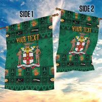 Personalized Jamaica Christmas Garden Flag Coat Of Arms - Merri Crissmuss - Wonder Print Shop
